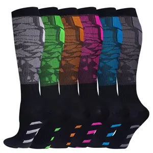 6-Pair Pack Unisex Compression Socks - Copper Ion Compression Socks, Suitable for Medical Use, Running, and Sports, Promotes Blood Circulation.