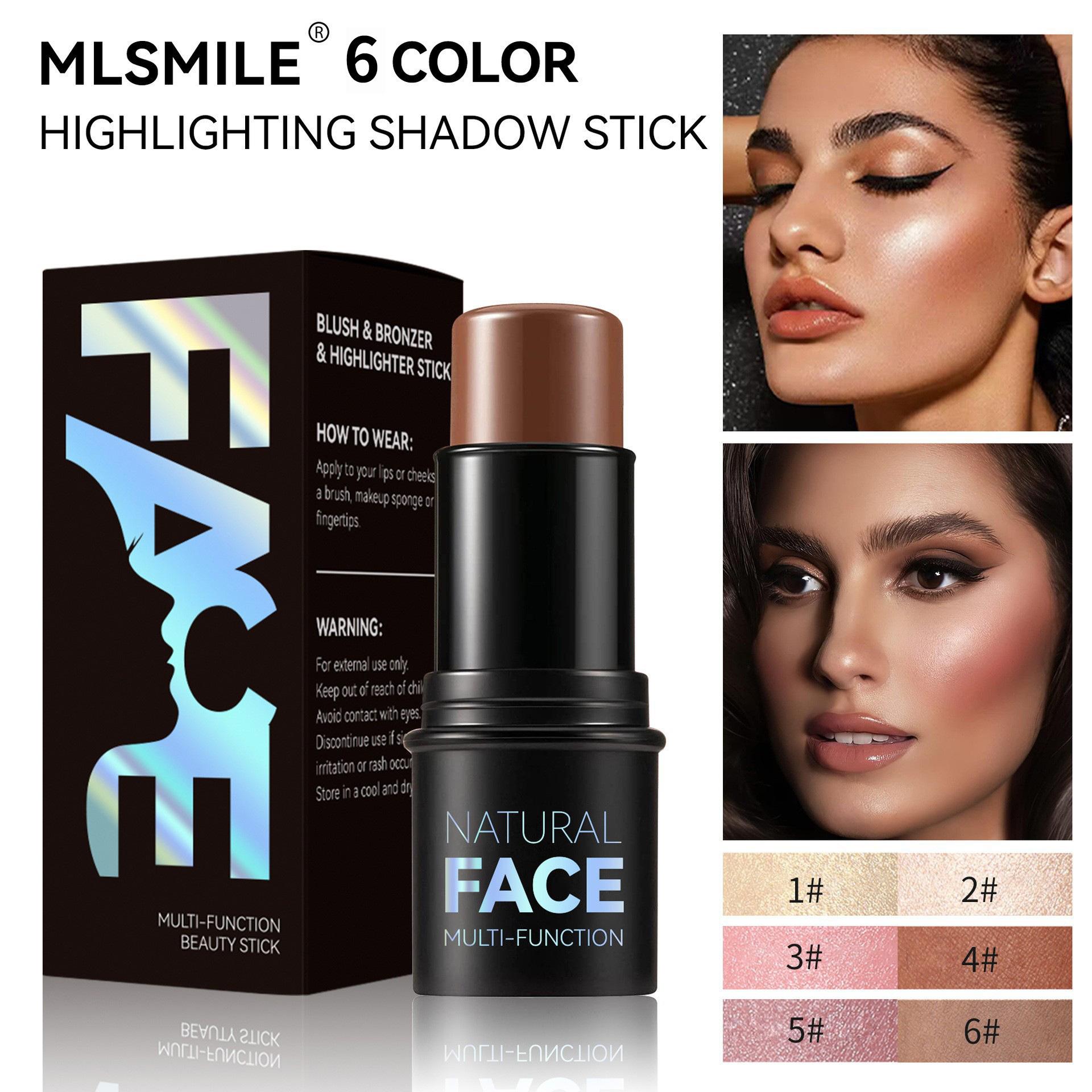 3 Pcs Face Contour Sticks Set, Shades with Highlighter & Blush Sculpted Complexion Wand Contour Long Lasting Natural Buildable Highlighters (01, 05, 06)