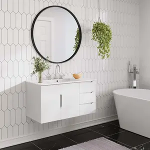 Modway Vitality 36" Bathroom Vanity Cabinet (Sink Basin Not Included) in White
