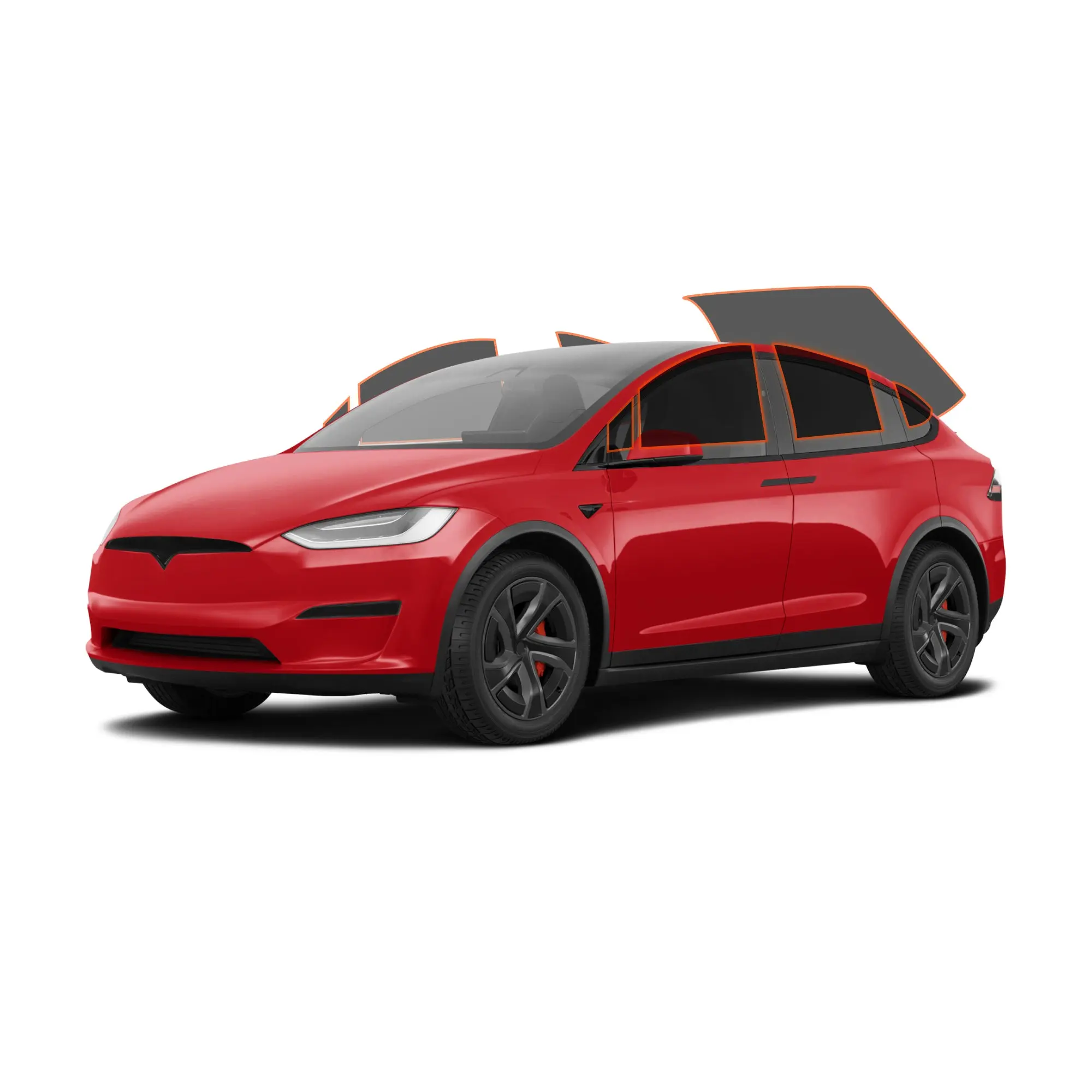 Nano Ceramic Vehicle Window Film, Solar Sun Shade Protector for Tesla Model X All Sides + Rear, Sun Shade Film