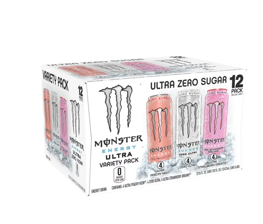 Monster Energy Ultra Variety Pack PKZSD, Sugar Free Energy Drink, 12 Pack - 16 fl oz Monster Energy Ultra Variety Pack PKZSD, Sugar Free Energy Drink, 12 Pack - 16 fl oz
