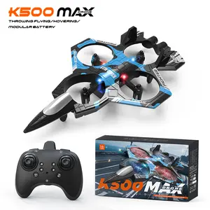 New Year Upgrade K500 MAX Children'sCombat Remote Control Airplanes & DronesRC Planes with LED Lights Altitude Hold360° Flips Adjustable Speed for Boys GirlsIndoor Outdoor 2 Batteries Perfect Gift
