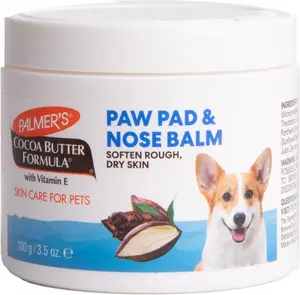 Pets Cocoa Butter Paw Pad and Nose Balm for Dogs, Fragrance Free Dog Skin Soother with Vitamin E for Dry Paws and Noses, Plant Based Formula, 3.5 Oz