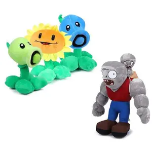 New Giant Zombie Shooting Plant Plush Toy, Cartoon Game Anime Soft Stuffed Animal, Cute and Cuddly Doll for Kids and Collectors