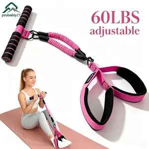 probablyZT Upgraded Pedal Resistance Band – Durable Latex Tubes, Soft Foot Pedals, Sit-Up & Stretch Fitness Equipment