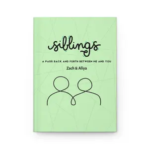 Personalized Siblings Journal, Sister Pass Back Journal, Brother Pass Back Journal, Hardcover Journal Matte