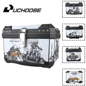 70L Large Capacity Carbon Motorcycle Trunk - Easy Installation Toolbox Storage Box for Electric Scooters