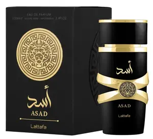 Lattafa Perfumes Asad for Unisex Eau de Parfum Spray, 3.4 Ounce | Long Lasting Fragrance | Vanilla , Amber Coffee notes . Scented Scent