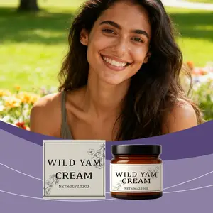Wild Yam Cream | Dioscorea Root Extract Coconut Oil Lavender Vitamin E, Gentle for Sensitive Skin, Daily Nourishing Hydrating Moisturizing & Skin Balancing Body Cream