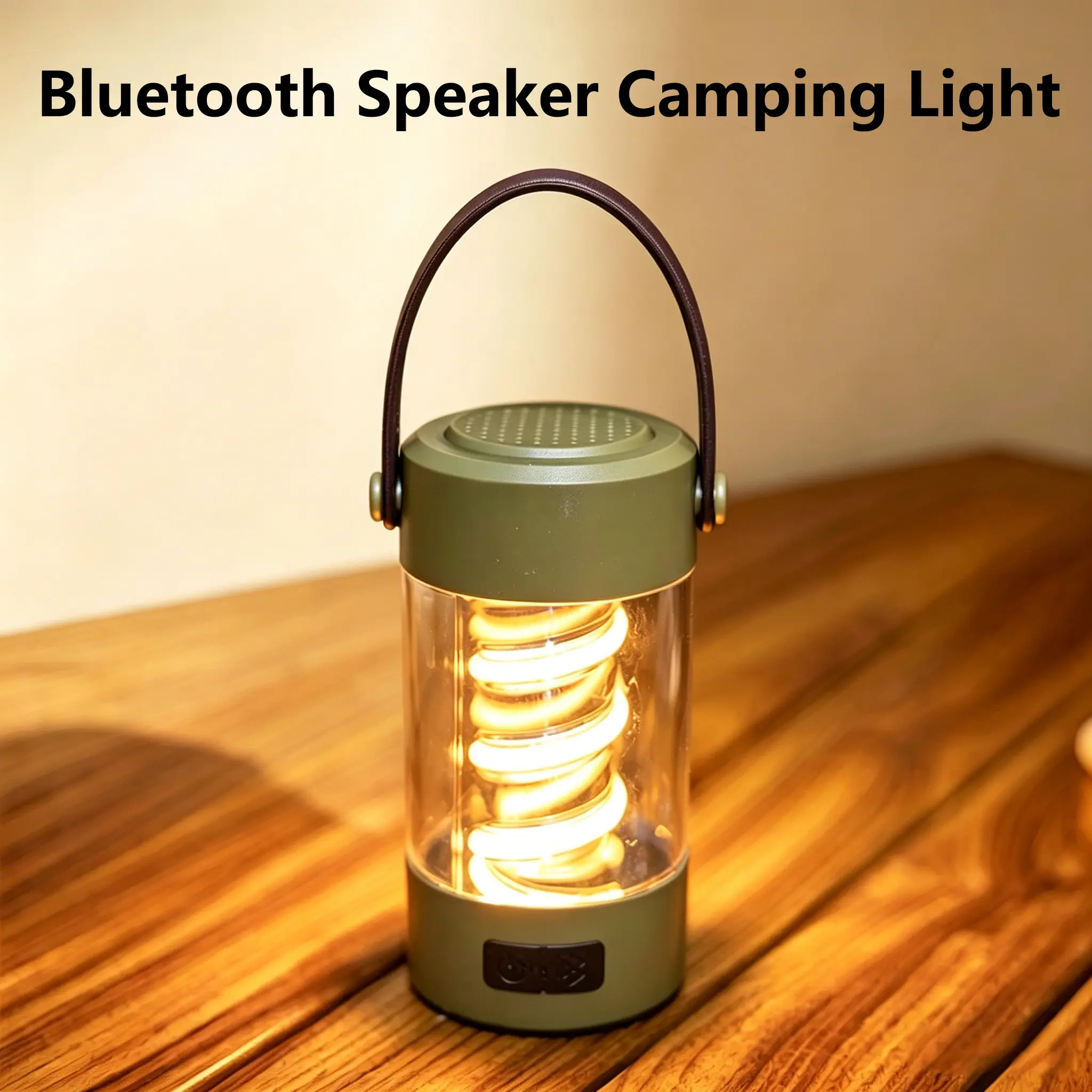 Rechargeable Dimmable Vintage Solar-Powered LED Camping Lantern with Built-in Bluetooth Audio, Ultra Bright Waterproof Emergency Light, Hanging Mount, Cells, Portable Size for Campfire Parties, Father’s Day Outdoor Gift Pick