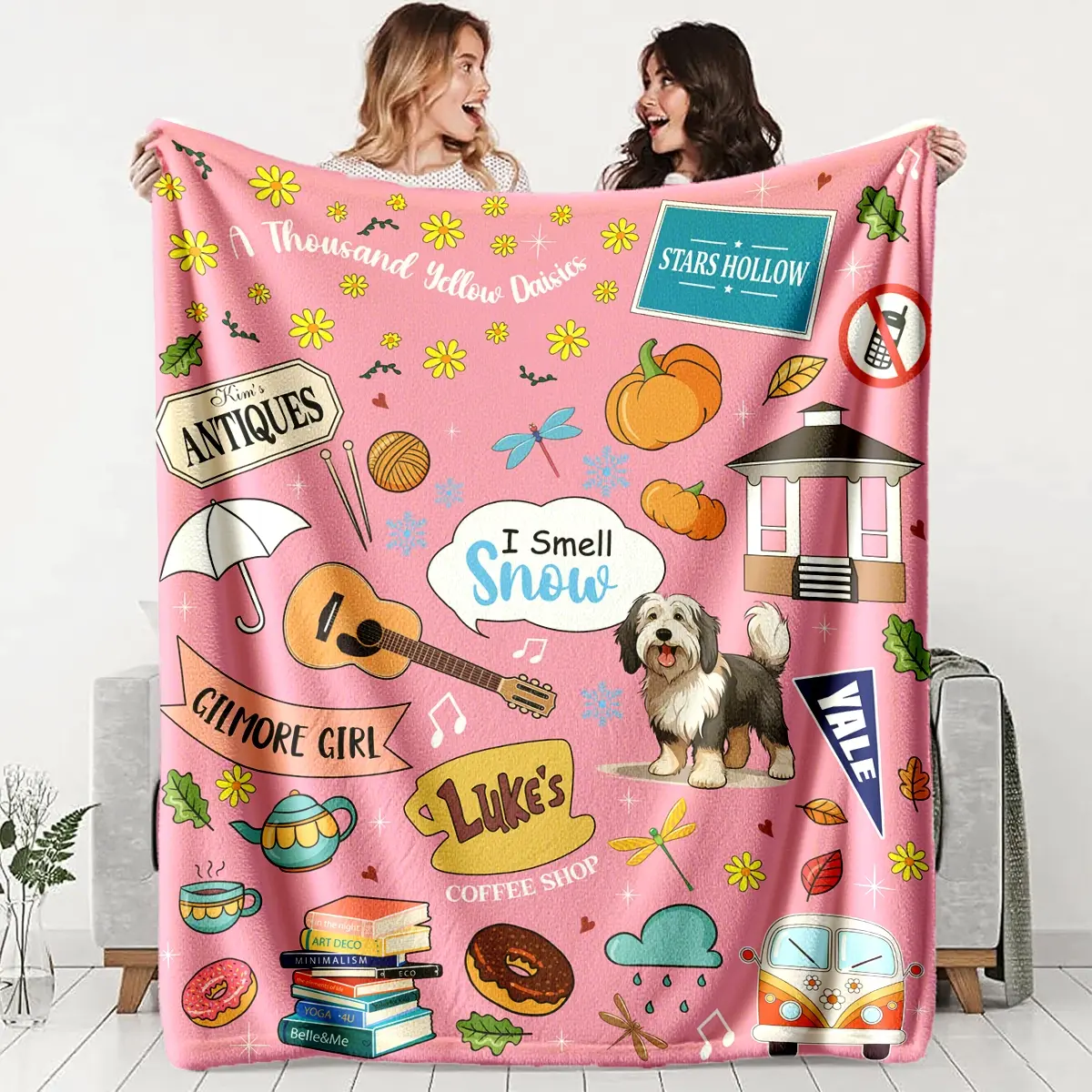 Gilmore Girls Theme, Soft Lightweight Warm Stylish Blanket For Couch, Perfect for Bed Sofa Office Camping Travel, Ideal Gift for All Seasons