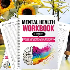 A5 Daily Mental Health Journal, Self-Care Meditation Emotion Tracking Diary, Anxiety Relief, Ideal Gift for Men & Women, Workbook