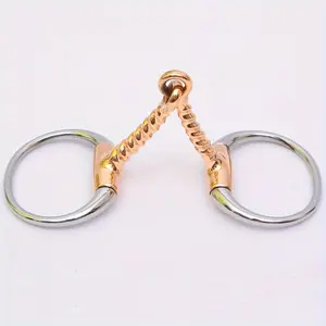 5-inch Horse Mouthpiece, Durable Stainless Steel O-ring Snaffle Bit, Equestrian Snaffle Bit Accessories
