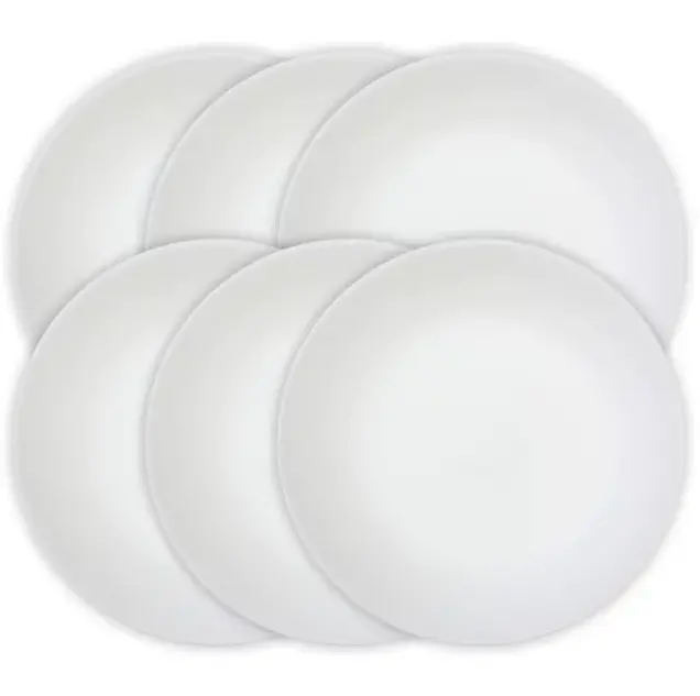 Corelle Winter Frost White 10.25" Dinner Plate, Set of 6
