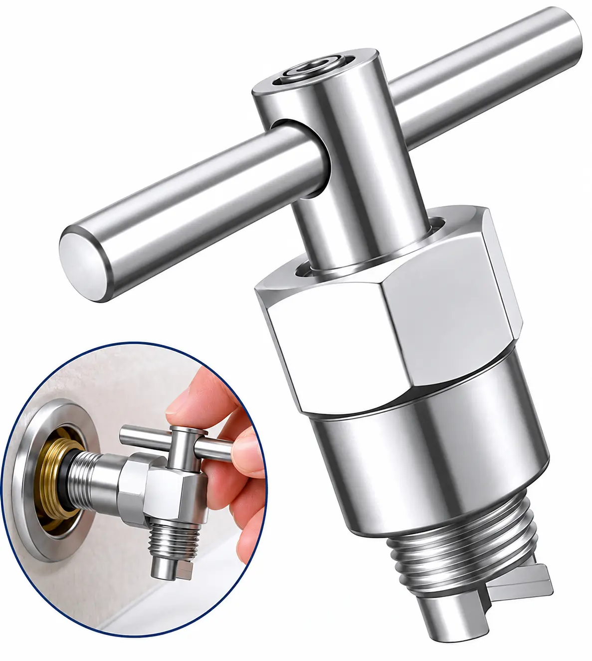 Cartridge Puller Removal Tool, Cartridge Puller Compatible with Moen 1200, 1222, & 1225 Single Handle Cartridges summerwins (cartridges not included)