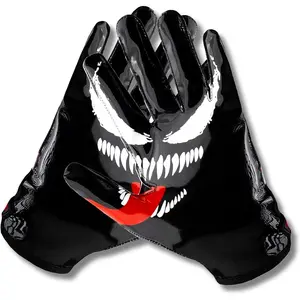 Football Gloves - Tacky Sticky Grip Receiver Gloves for Men, Youth, Boys & Kids - Pro Elite Wide Receiver Gear for Game Day, Training, Practice, High School & College Football