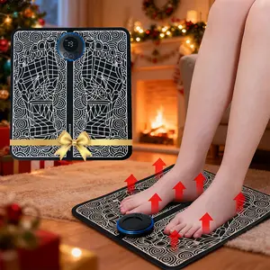 New Foot Massage Mat Muscle Relaxation Electric Vibration Massager Pad, Ideal Gift for Elderly, Home Use, Stress Relief Device, Acupressure Mat Feet