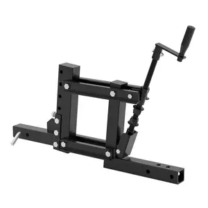 30.1" L Manual Implement Lift with Adjustable Height,ATV/UTV Tractor 1-Point Lift with 2" Receiver for Disc Plows,Cultivators,Box Blades and More, Black