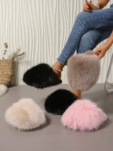 New Plush Headband Slippers, Fluffy Fleece + Soft Sole Design, Lazy Luxury Style, Home & Outdoors Warm, Fall&winter Fashion
