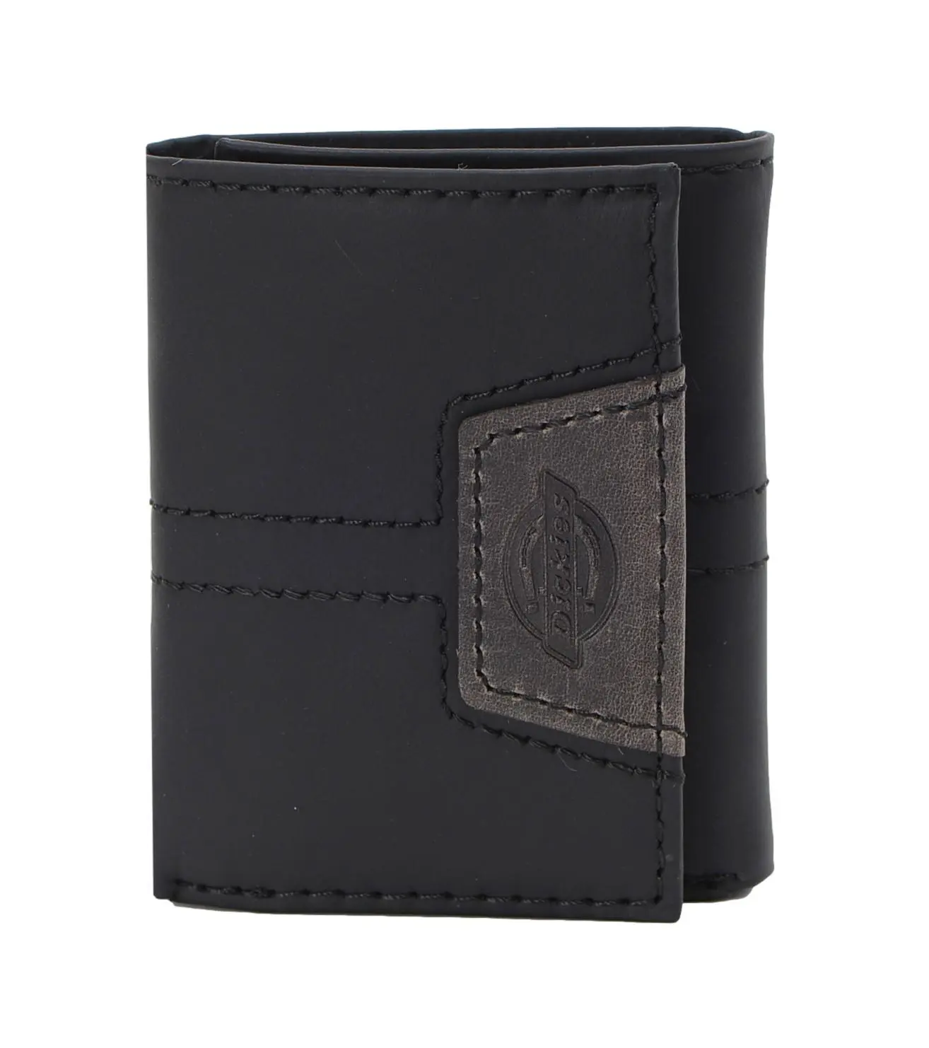 Dickies Men's Genuine Leather Extra Capacity Trifold Wallet with 9 Card Slots 3 Slip Pockets & 1 Bill Slot