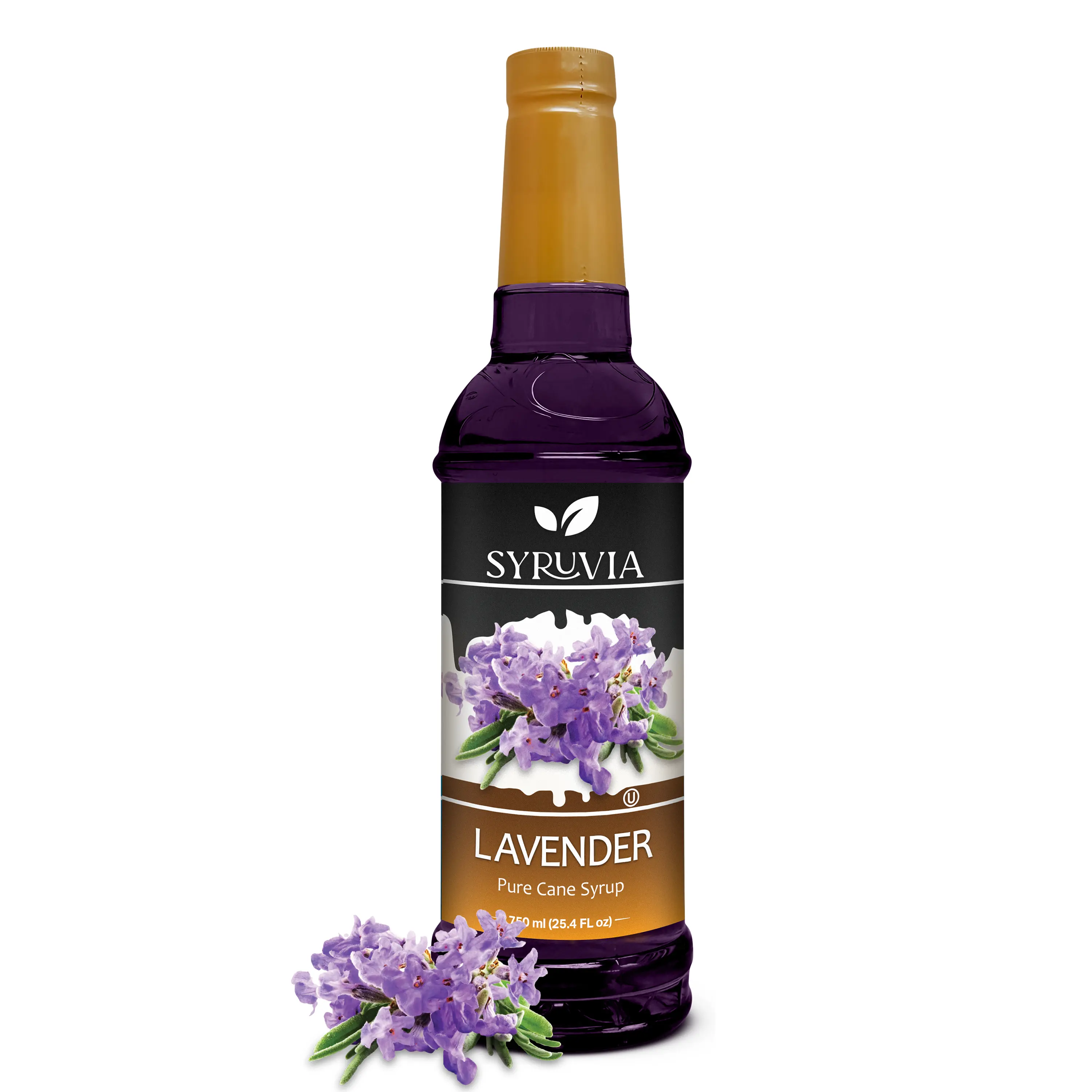Syruvia Lavender Syrup for Coffee & Cocktails 25.4 Ounces Syrups for Coffee Drinks