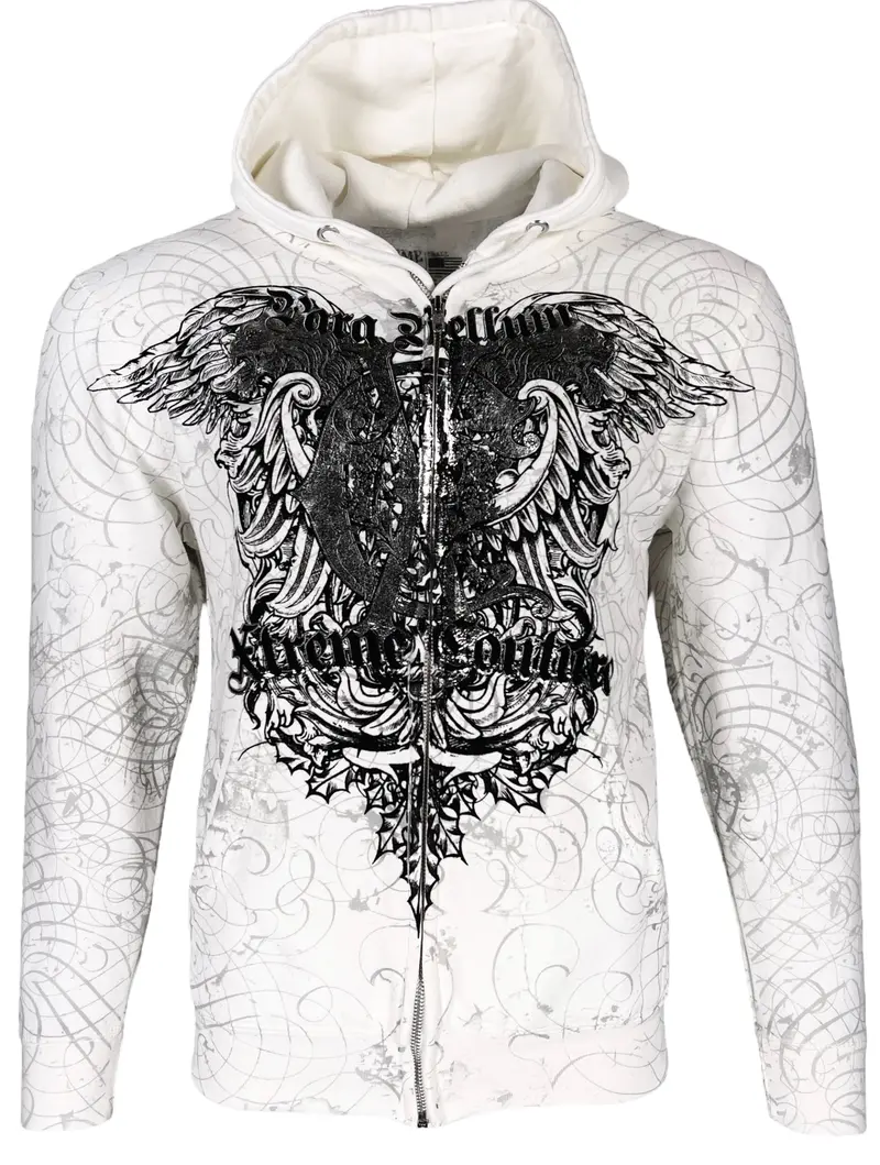 White fox hoodie zip up - TikTok Shop