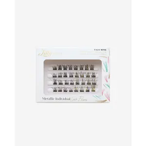Metallic Individual False Eye Lash Flares Eyelashes Makeup