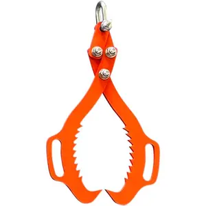 2 Serrated Claw Hook,Log Lifting Tongs, Heavy Duty Grapple Timber Claw,Lumber Skidding,Log Lifting -18in/28in/32in