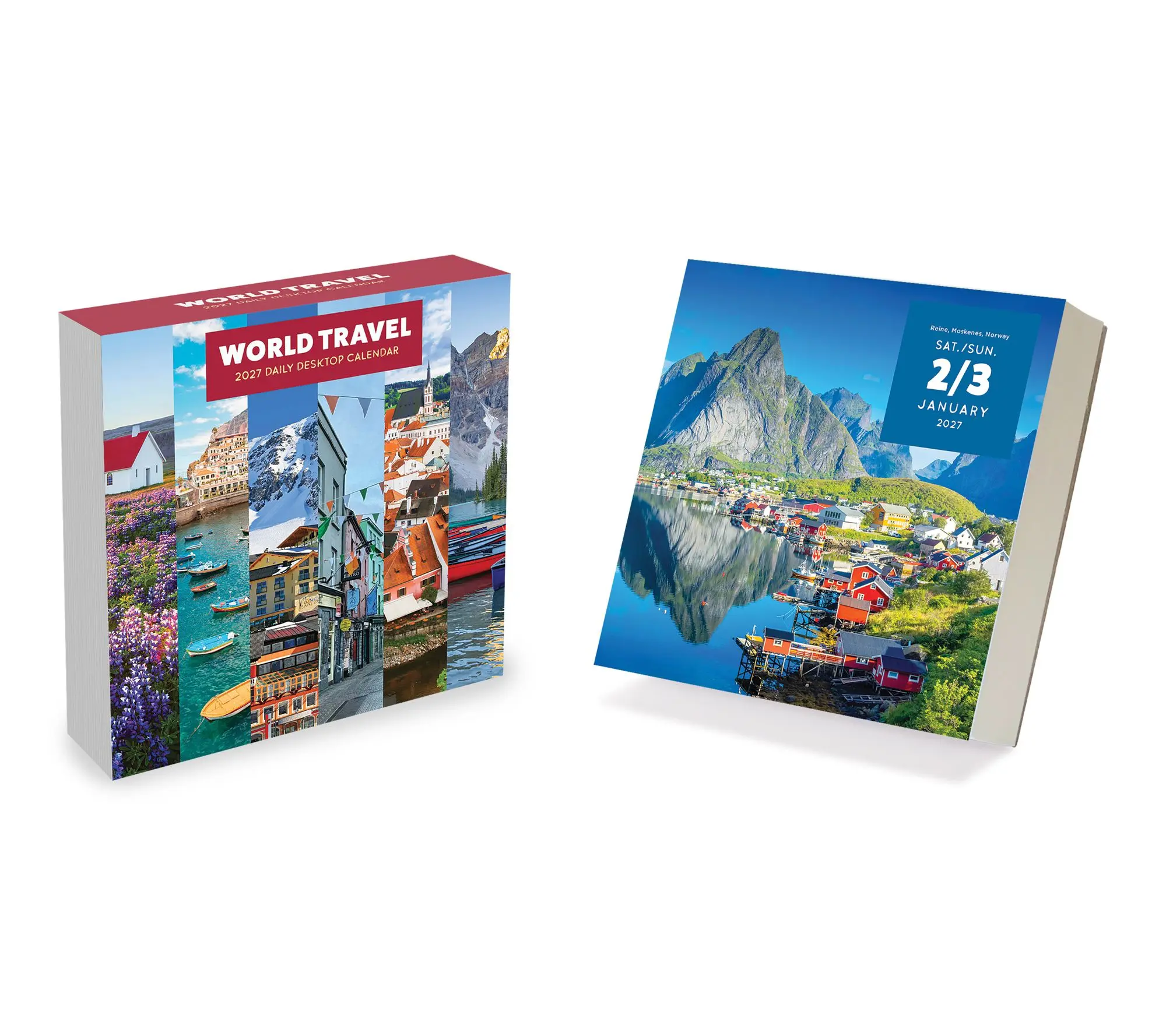2027 World Travel Daily Desktop Calendar