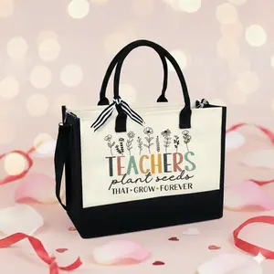Teacher Appreciation & Day Gifts - Canvas Tote Bag 13oz With Zipper