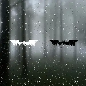 Batman Symbol Gotham City Skyline Sticker, Durable Vinyl Material, Perfect for Cars, Laptops, Furniture, and More