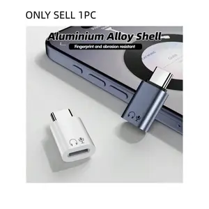 Type C to Lightning Audio Adapter, Earphone Adapter, USB C Male to Lightning Female Headphone Converter, High-Quality Plug and Play Connector for Apple Devices, Portable