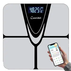 The Smarter Way To Track Your Weight! Smart Digital Scale with Bluetooth & App – 18 Body Measurements, LED Display, Tempered Glass, Must-Have Bathroom Scale