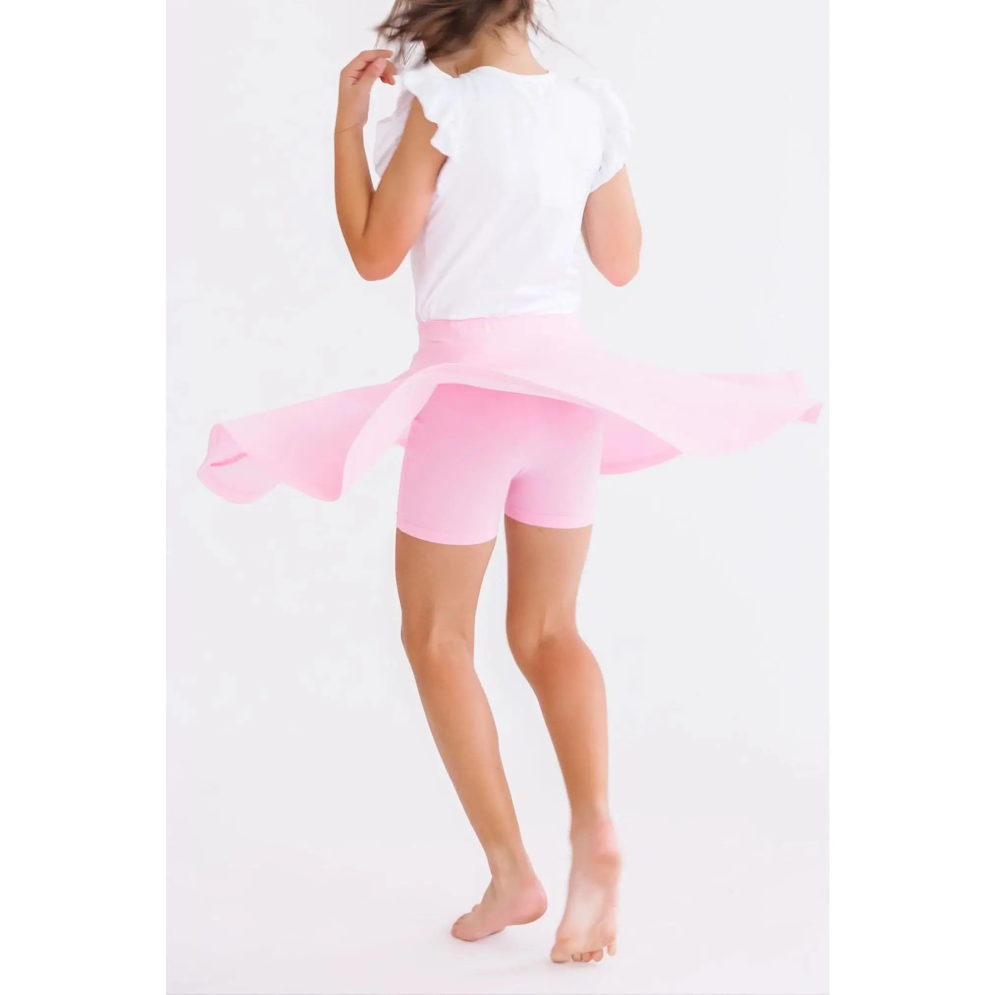 Pastel Pink Twirl Skort - Stylish Design for Versatile Wear in Various Outfits