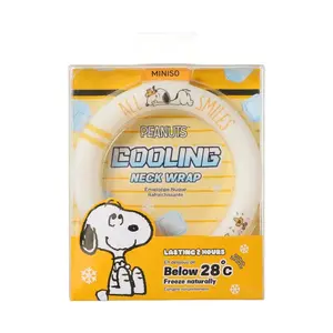 MINISO Snoopy Cooling Neck Ring | Cute Kawaii Wearable Ice Neck Cooler Tube for Summer Heat Relief, Reusable Self-Freezing Body Cooler