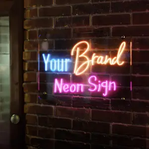 Custom Neon Logo Sign - Personalized LED Wall Art for Business Branding, Home Décor, Events, and Special Occasions - Create Your Own Unique Design, Made in USA