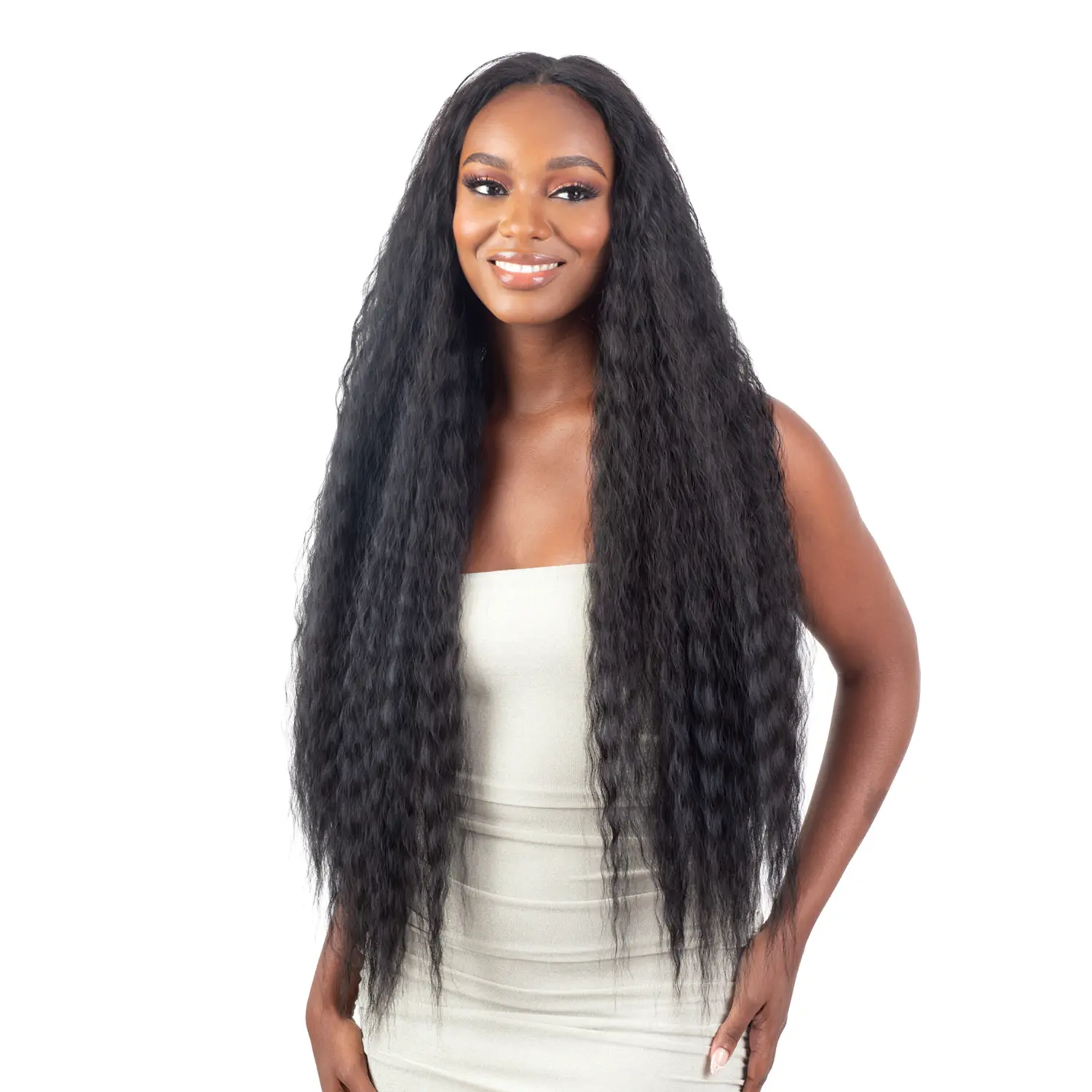 Milky Way Organique Mastermix Weave Super Curl Curly Synthetic Hair - 24-30in Bouncy, Voluminous, Tangle-Free Unisex Extensions for Ponytail Hairstyles, Affordable Price Effortless Styling, Half Up Down