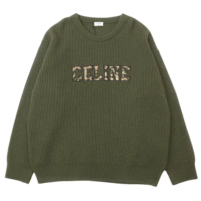 Pre-owned Celine Wool Small Leather Goods Sweater