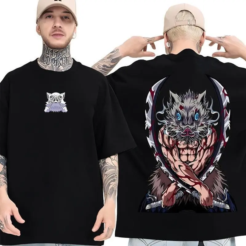 Inosuke Dm Shirt, Demon Slayer Character Tee, Anime Color Shirt, Unisex Shirt, Unisex Short Sleeve Tee, Men Graphic tee