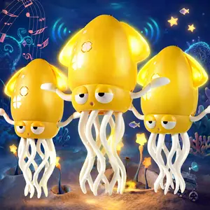 Dancing Squid Toy for Kids - Colorful Lights Catchy Music Fun Wiggles Early Development Toys for Toddlers 0-12 Months