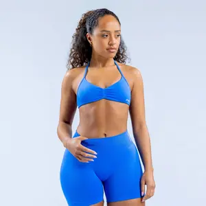 Dfyne Impact Strappy Bra - High Stretch Twill Knit, Removable Pads, Firm Fit, Gym Wear