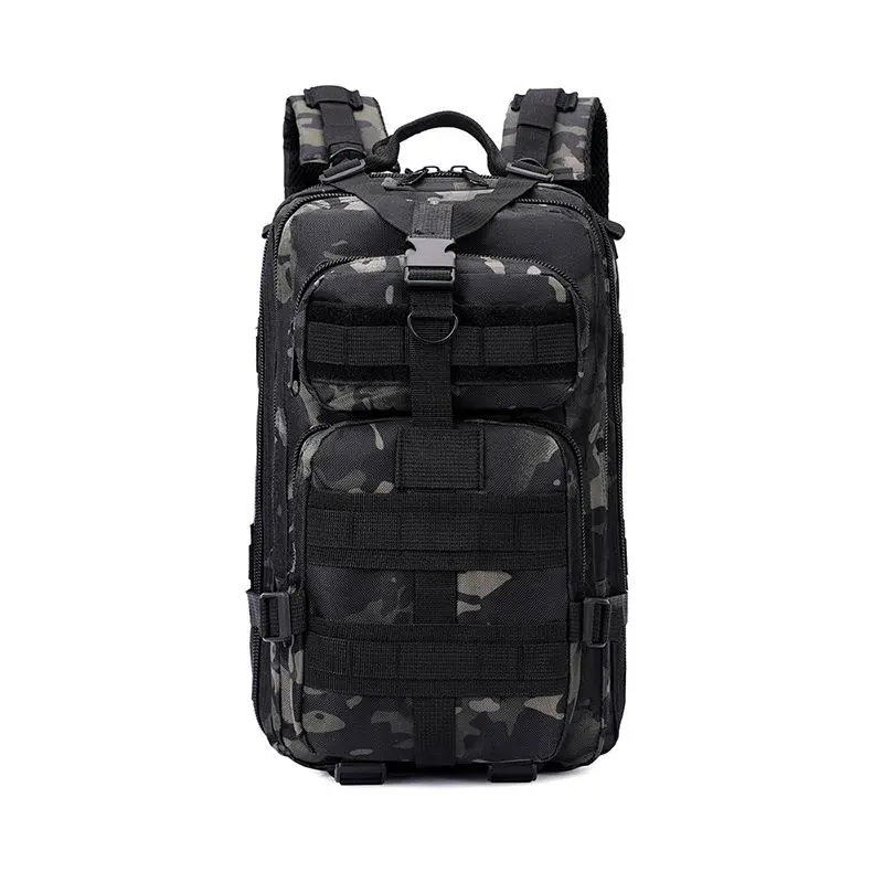 Men’s Tactical Backpack, Outdoor Backpack, Waterproof Outdoor Sports Backpack, Durable Fabric Available in Solid Colors and Camouflage Styles, Multiple Compartments and Adjustable Shoulder Straps, Suitable for Hiking, Camping, and Traveling