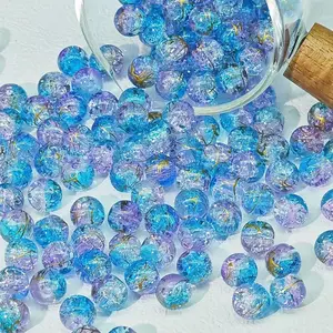 crackle glass beads