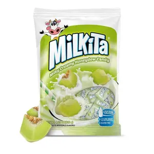 Milkita Honeydew Candy, Creamy Sweet Chewy Milky Snack, 4.23oz