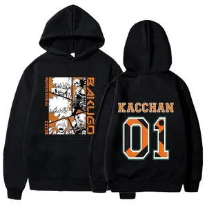 New Anime Bakugou Katsuki Print Hoodies Women Men Spring Autumn Fashion Pullovers Ladies Hooded Long Sleeve Sweatshirt