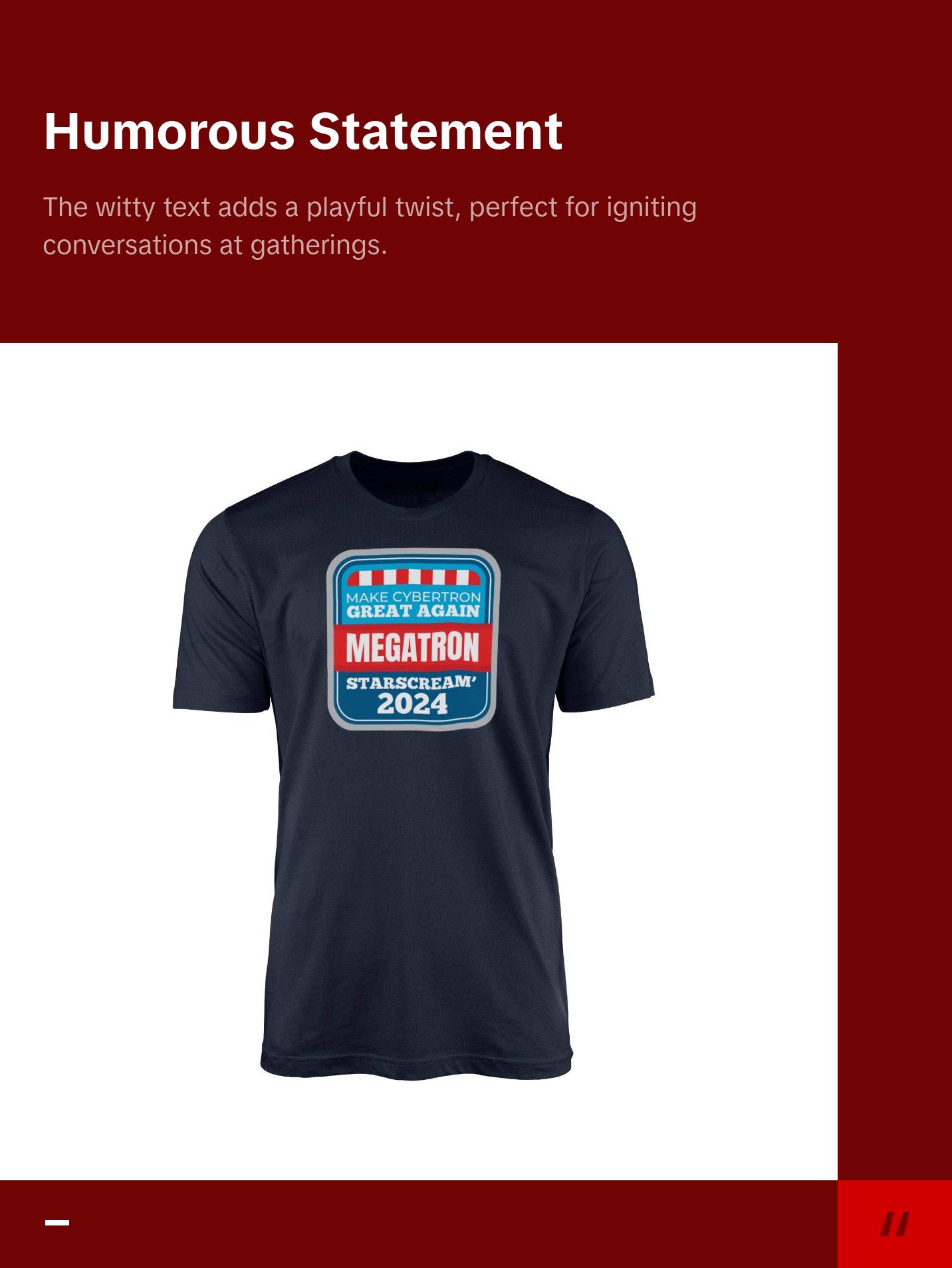 Make Cybertron Great Again - Megatron/Starscream 2024 - Unisex T-Shirt