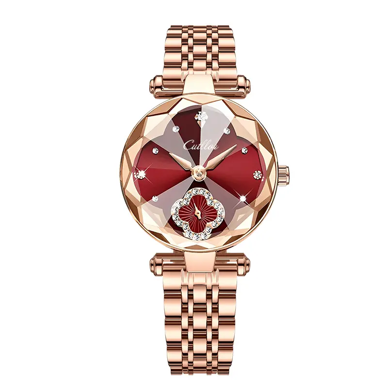 Elegant Lady's  watch: lt can be used as a watch orworn as abracelet. The fashionable and elegant design ispaired witha romantic love gift box.