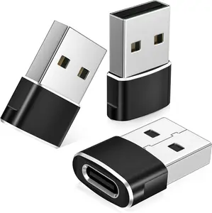 3 Pack USB to USB‑C Adapter – Convert USB‑A to USB‑C