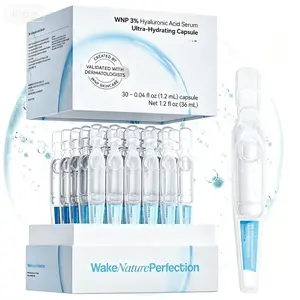 3% Hyaluronic Acid Serum 4D Hydrating Anti-Aging for Dry Sensitive Skin Vials#HyaluronicAcidSerum #HydratingSerum #AntiAging #DrySkinCare #SingleUseVials