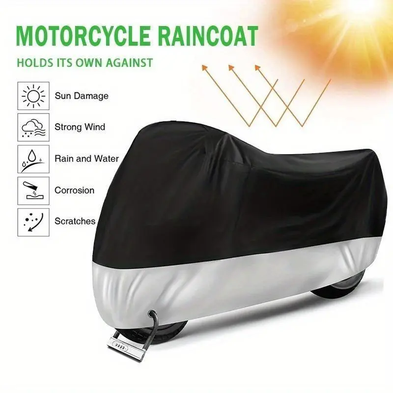 Thickened Motorcycle Cover Motor Cover Raincoat Rain and Dust UV Motorcycle Covers Body Cover
